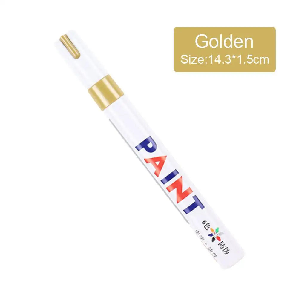 White Paint Pen Markers 3-Pack – Waterproof Oil-Based, Tires & Metal – 3pcs light red | Gearelo
