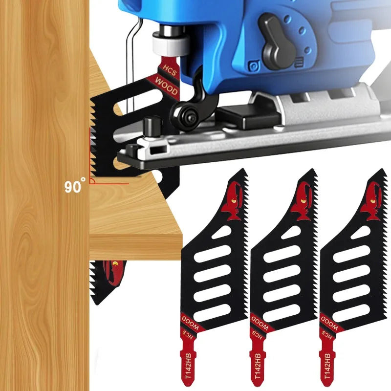 T142HB Heavy-Duty Jigsaw Blades – T-Shank Coarse Flush Cut, Multi-Pack | Gearelo