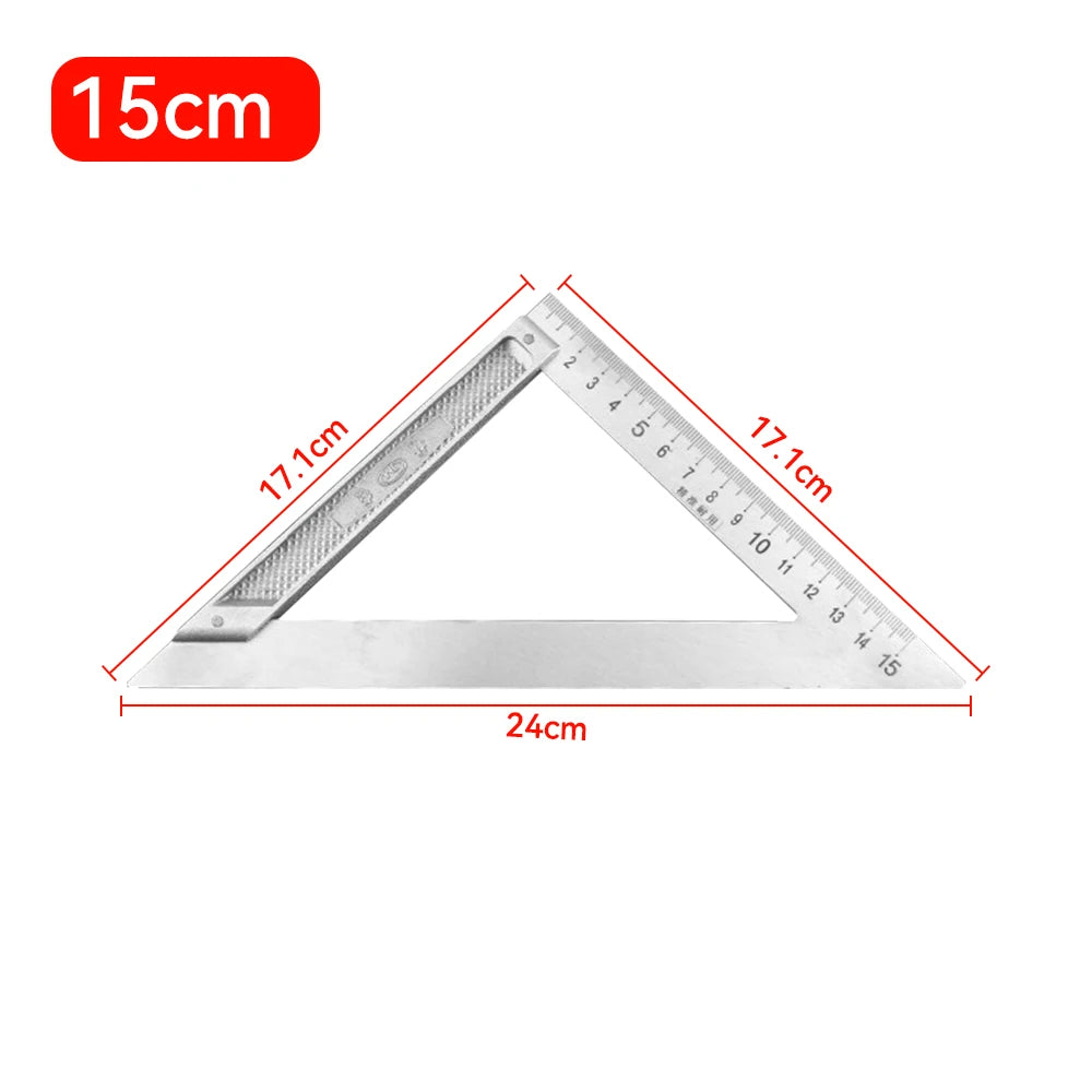 Aluminum Alloy 90° Right Angle Square Ruler – Woodworking Measuring Gauge | Gearelo