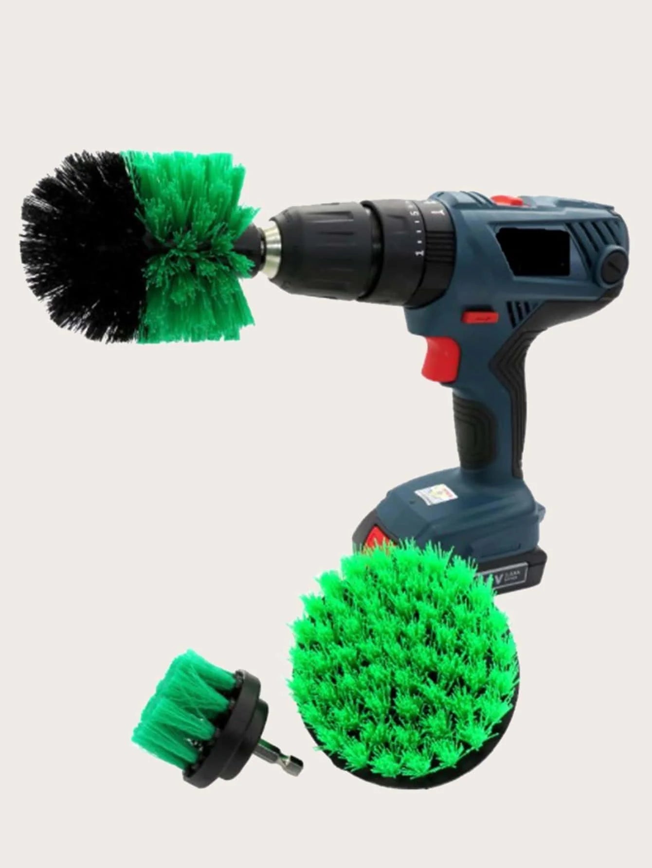 Electric Drill Scrubber Brush 3-Pack – Power Cleaning Kit for Tile, Carpet & Car | Gearelo