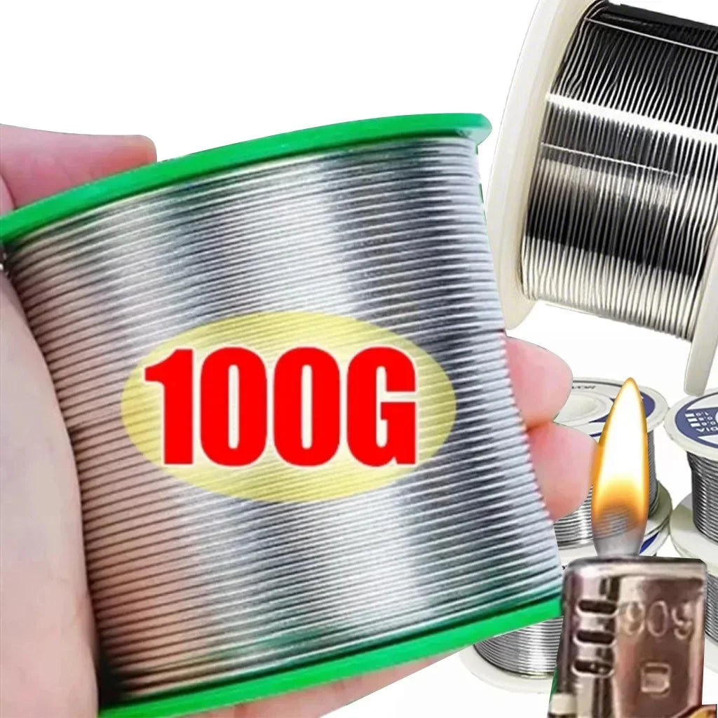 Rosin Core Soldering Tin Wire – 0.8/1.0mm Electrical Welding, 20–100g – 1.0mm 50g 1pcs | Gearelo