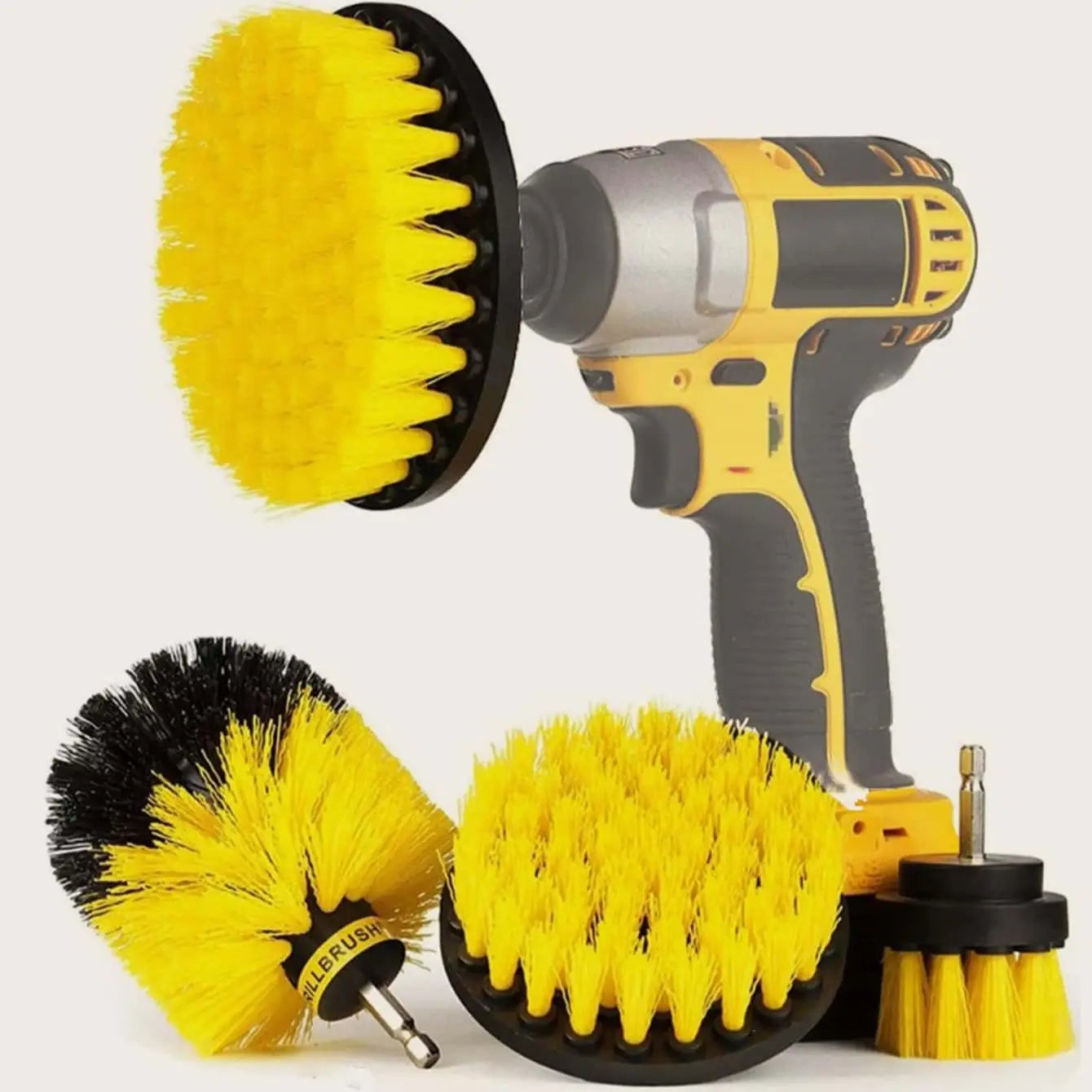 Electric Drill Scrubber Brush 3-Pack – Power Cleaning Kit for Tile, Carpet & Car | Gearelo