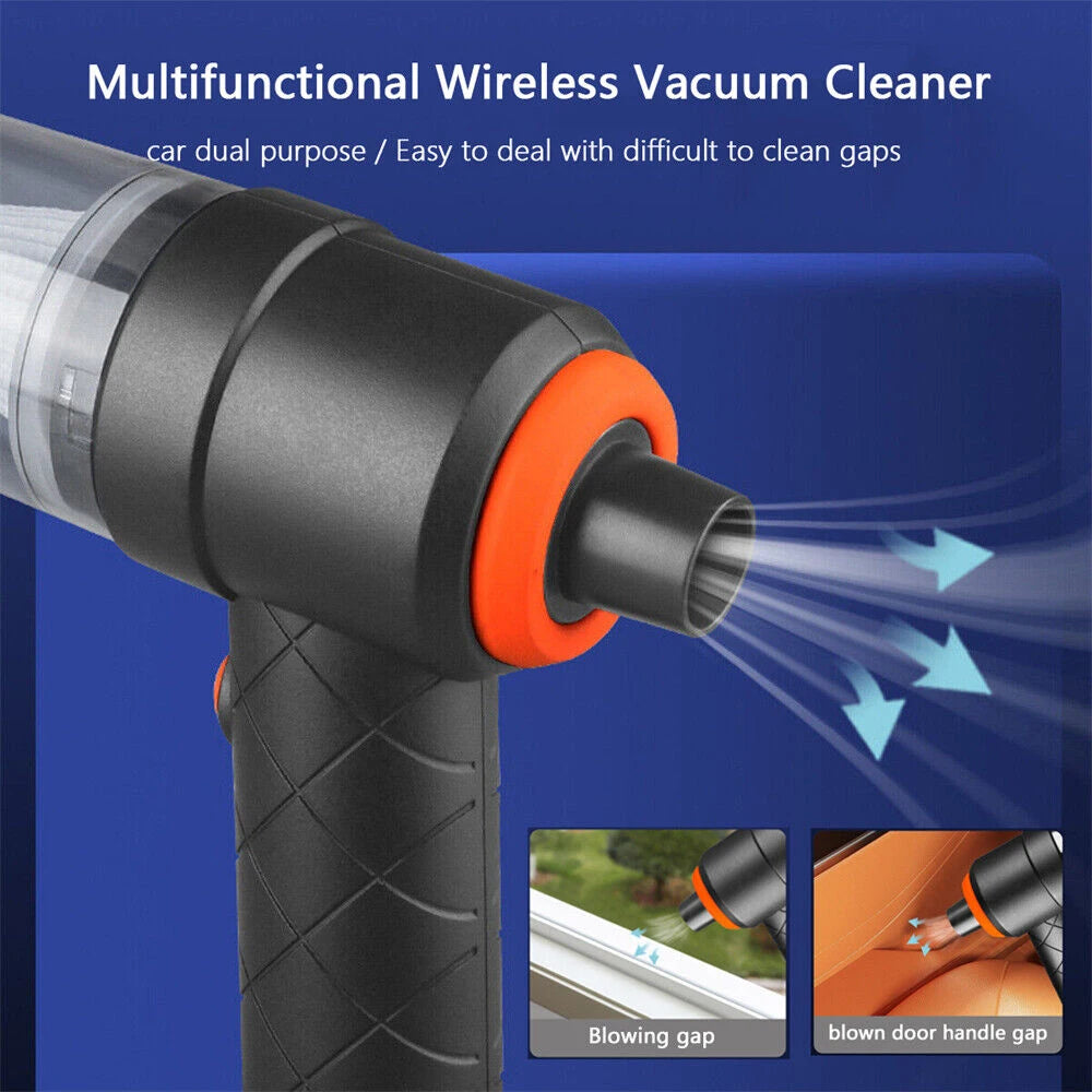 Portable Wireless Car Vacuum – Handheld Wet/Dry USB Rechargeable | Gearelo