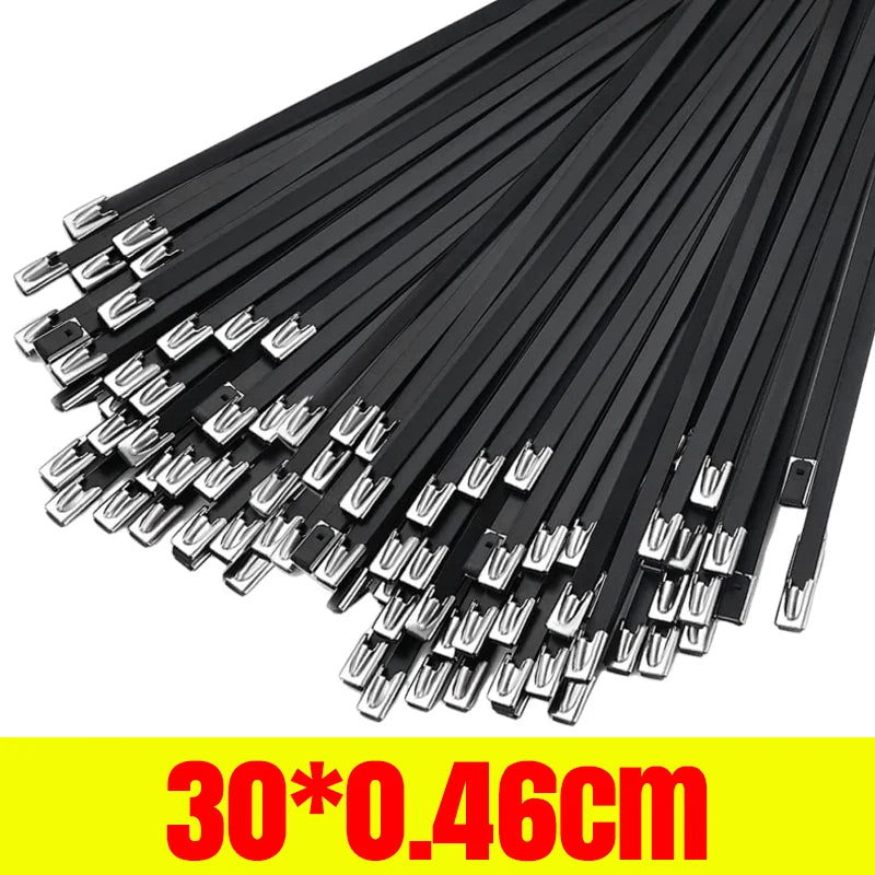 Stainless Steel Self-Locking Cable Ties – Heavy Duty, 10–100 Pack – 25CM | Gearelo