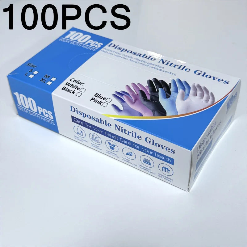 Nitrile Disposable Gloves 100pc – Puncture-Resistant Kitchen Gloves – M | Gearelo