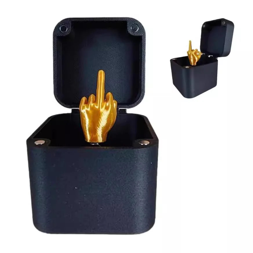 Funny Prank Christmas Gift Box – Middle Finger Gag Surprise – 1Pc | Gearelo