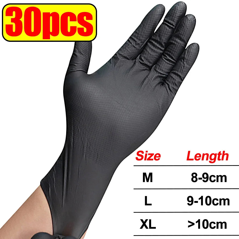 Heavy Duty Nitrile Gloves 8-Mil – Extra Thick Mechanic & Garden – Orange- 50pcs | Gearelo