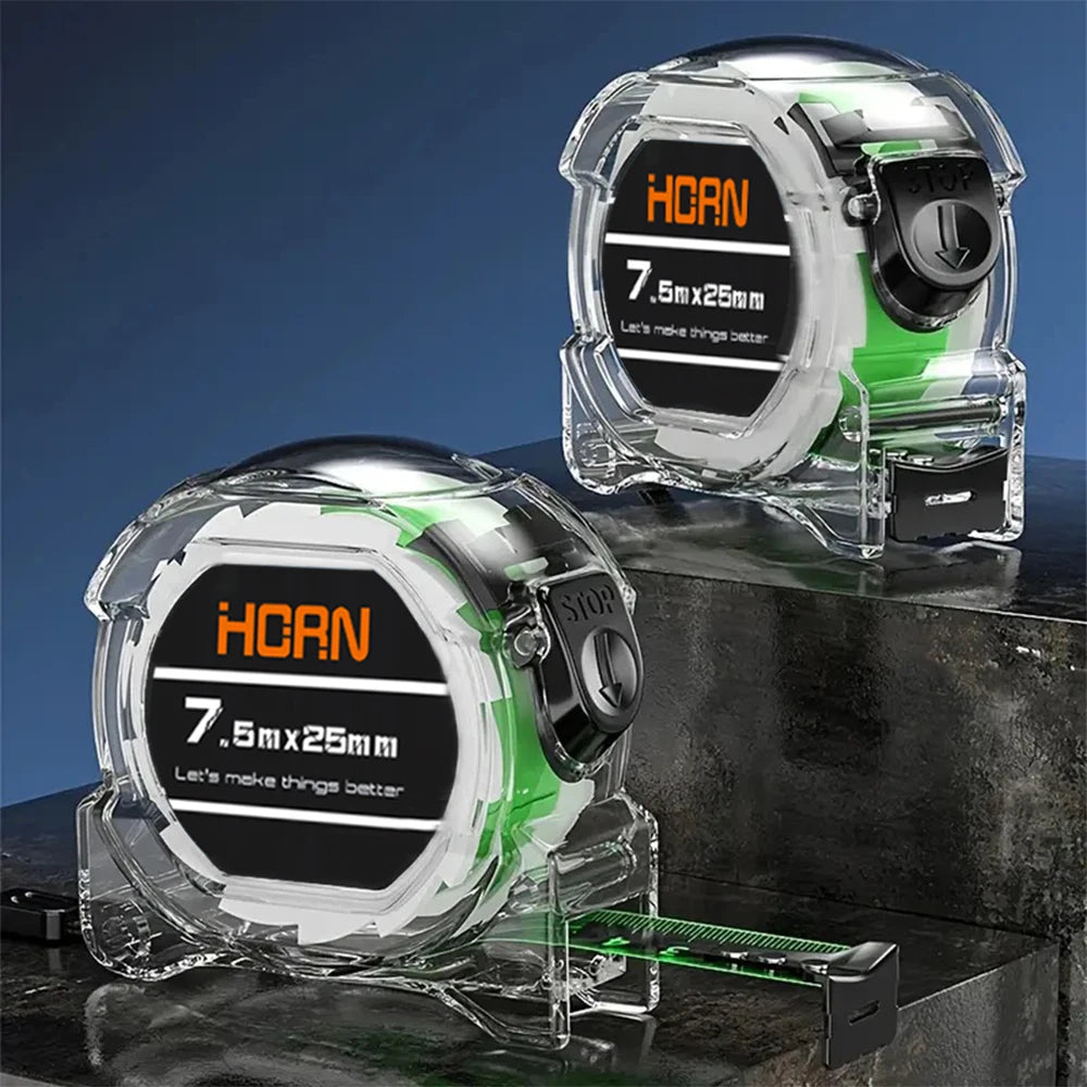 Fluorescent Tape Measure – Anti-Drop Waterproof, 3/5/7/10 Meter – 5m 19mm 1pc | Gearelo