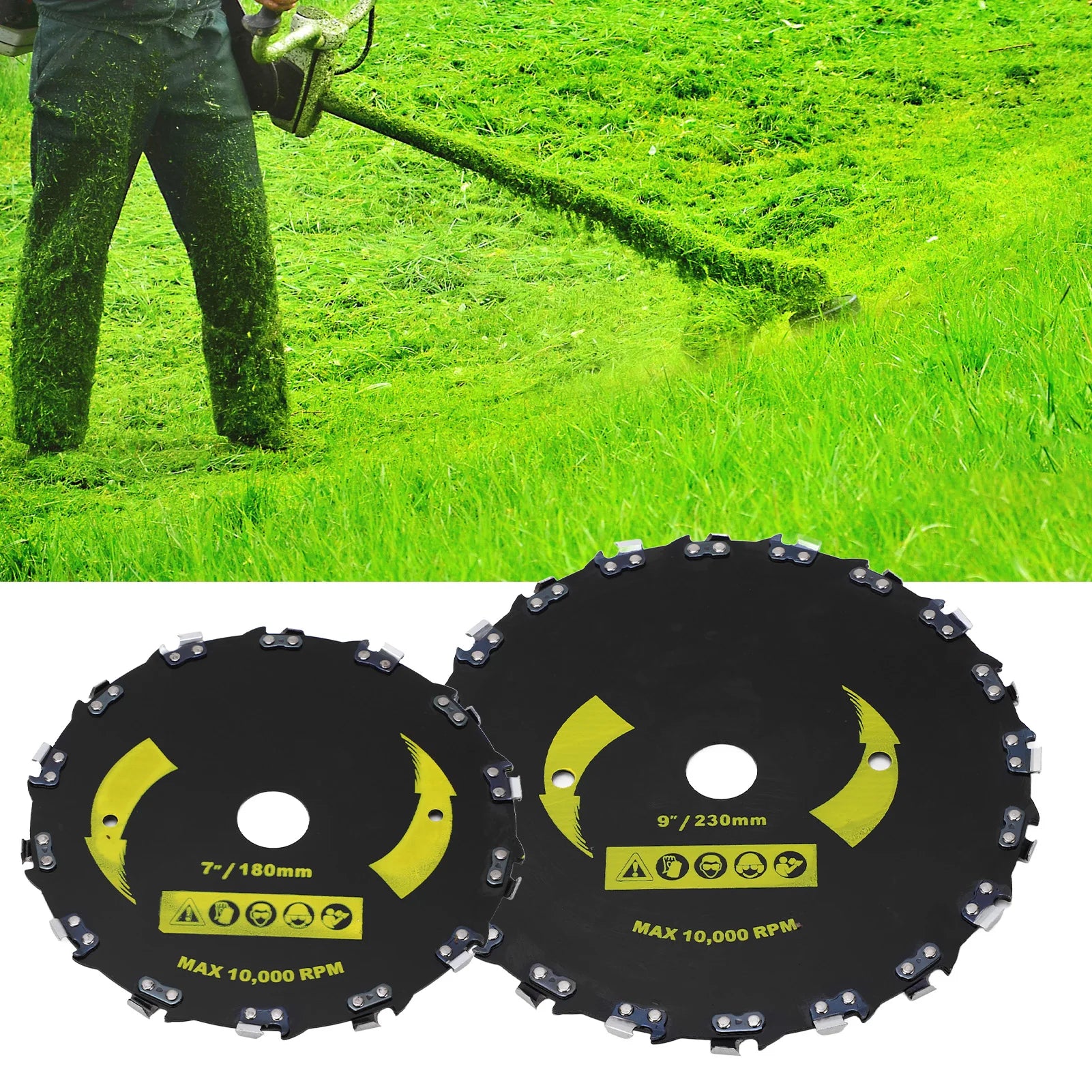 Chain Saw Disc Chainsaw Wheel Disc Right Angle Chain Disc Alloy Steel Blade Chainsaw Wheel Disc for Wood Plastic Carving Shaping