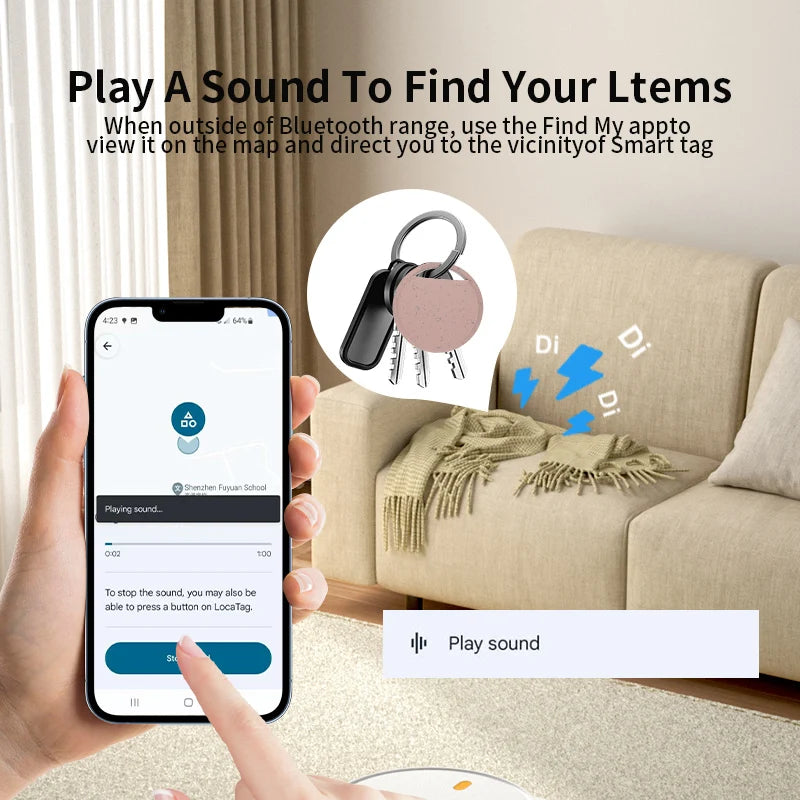 Android smart tag long distance Bluetooth tracking map
