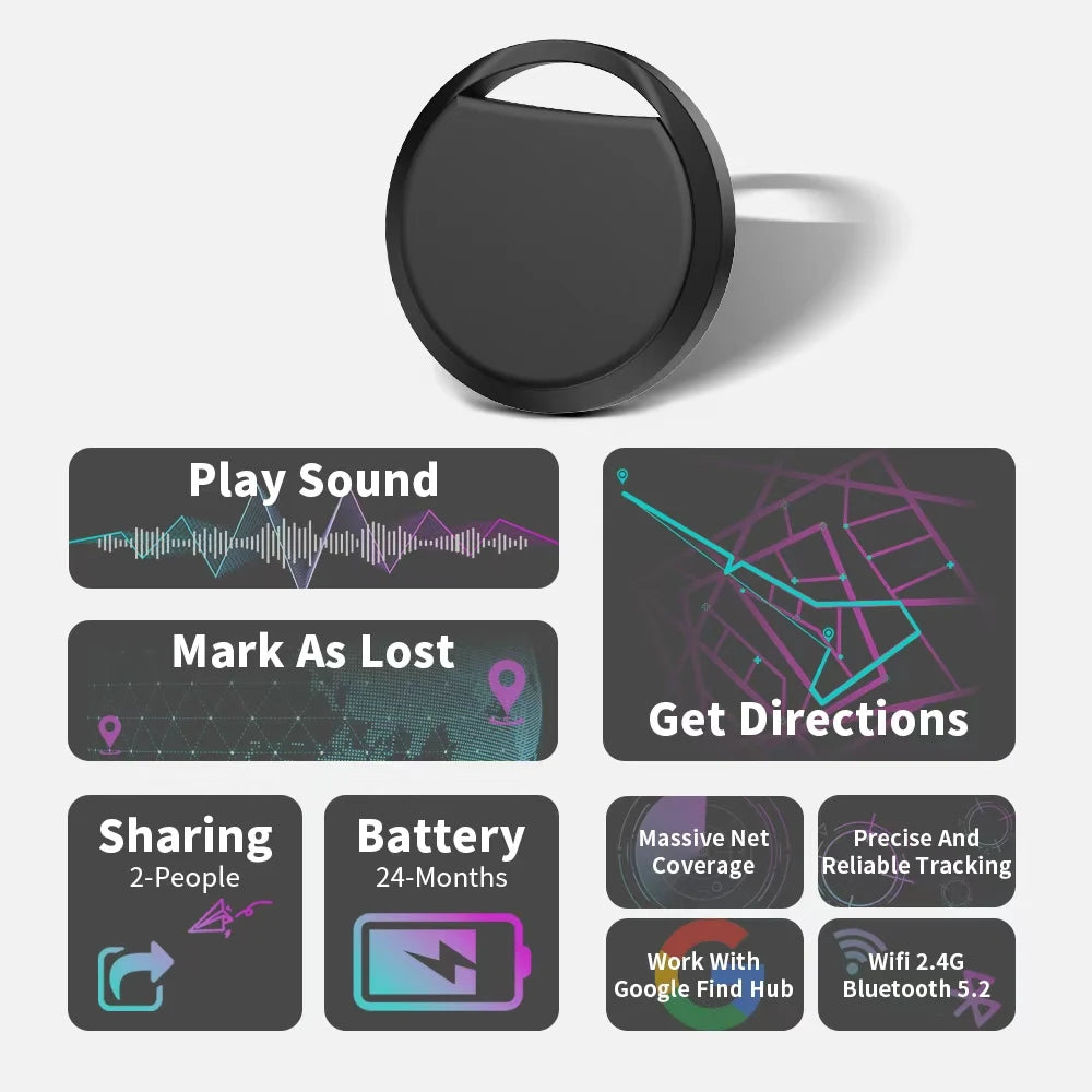 Android Bluetooth tracker key features CE FCC certified