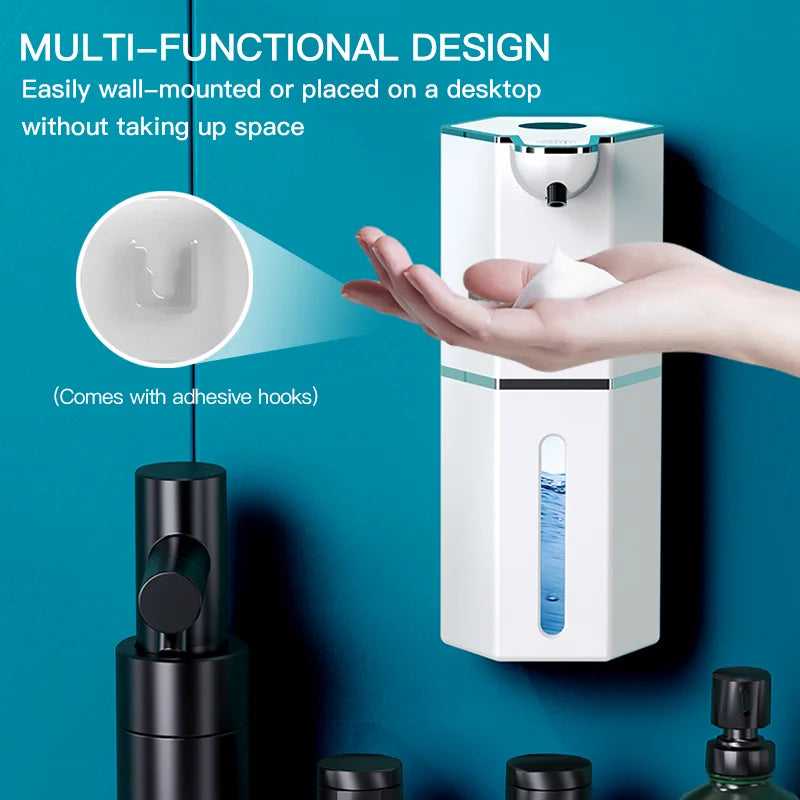 360ml automatic touchless soap dispenser white wall mounted bathroom