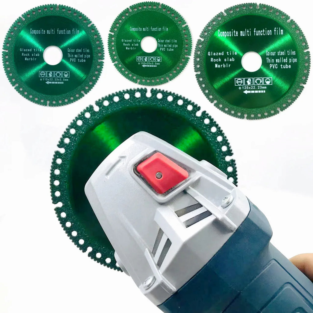 Brazed diamond saw blade 115mm 125mm multi-material green disc