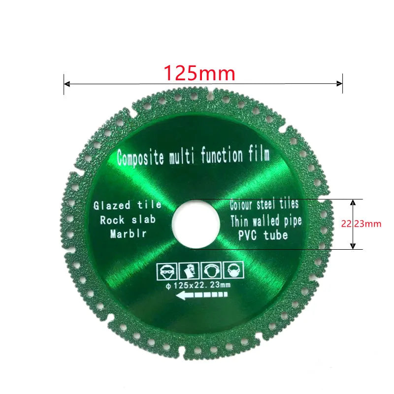 2-piece brazed diamond saw blade set 115mm and 125mm