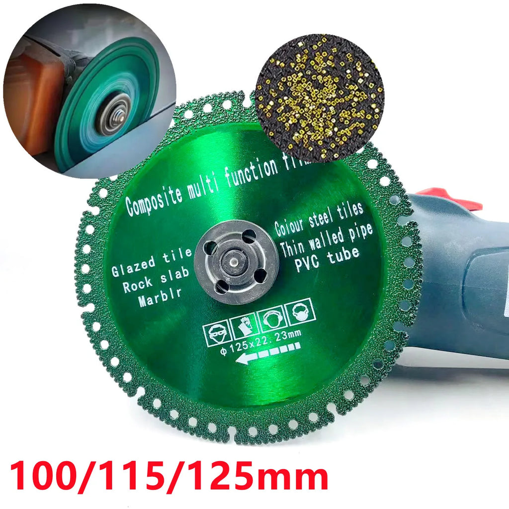 Diamond blade size comparison 100mm 115mm 125mm options