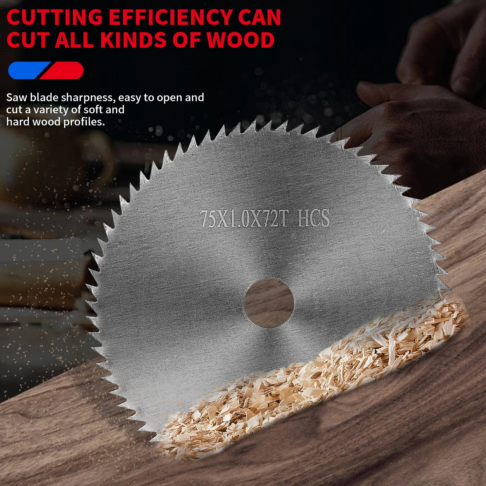 75Mm Carbide Circular Saw Blade 3 " Cutting Disc Power Tool Accessories for Wood Plastic Cutting 72T Saw Disc