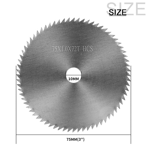 75Mm Carbide Circular Saw Blade 3 " Cutting Disc Power Tool Accessories for Wood Plastic Cutting 72T Saw Disc