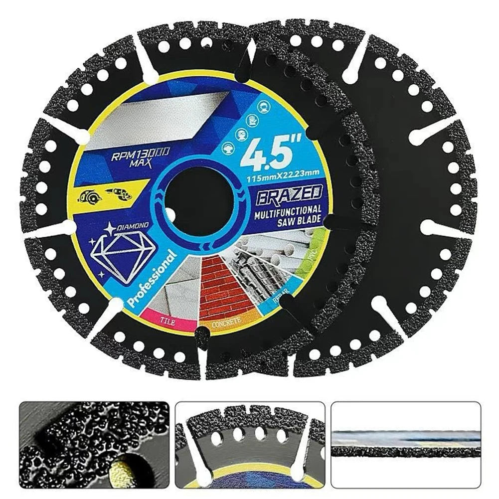 High quality brazed diamond blade segment close-up