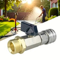 High pressure washer ball valve M22 brass fitting with on/off switch