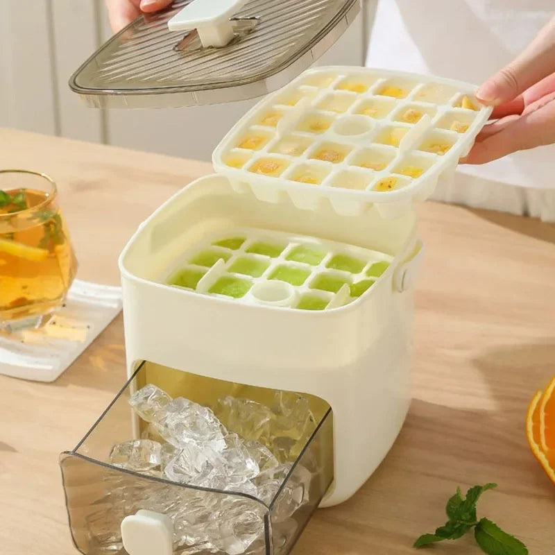 48 grid reusable ice cube tray mold food grade plastic