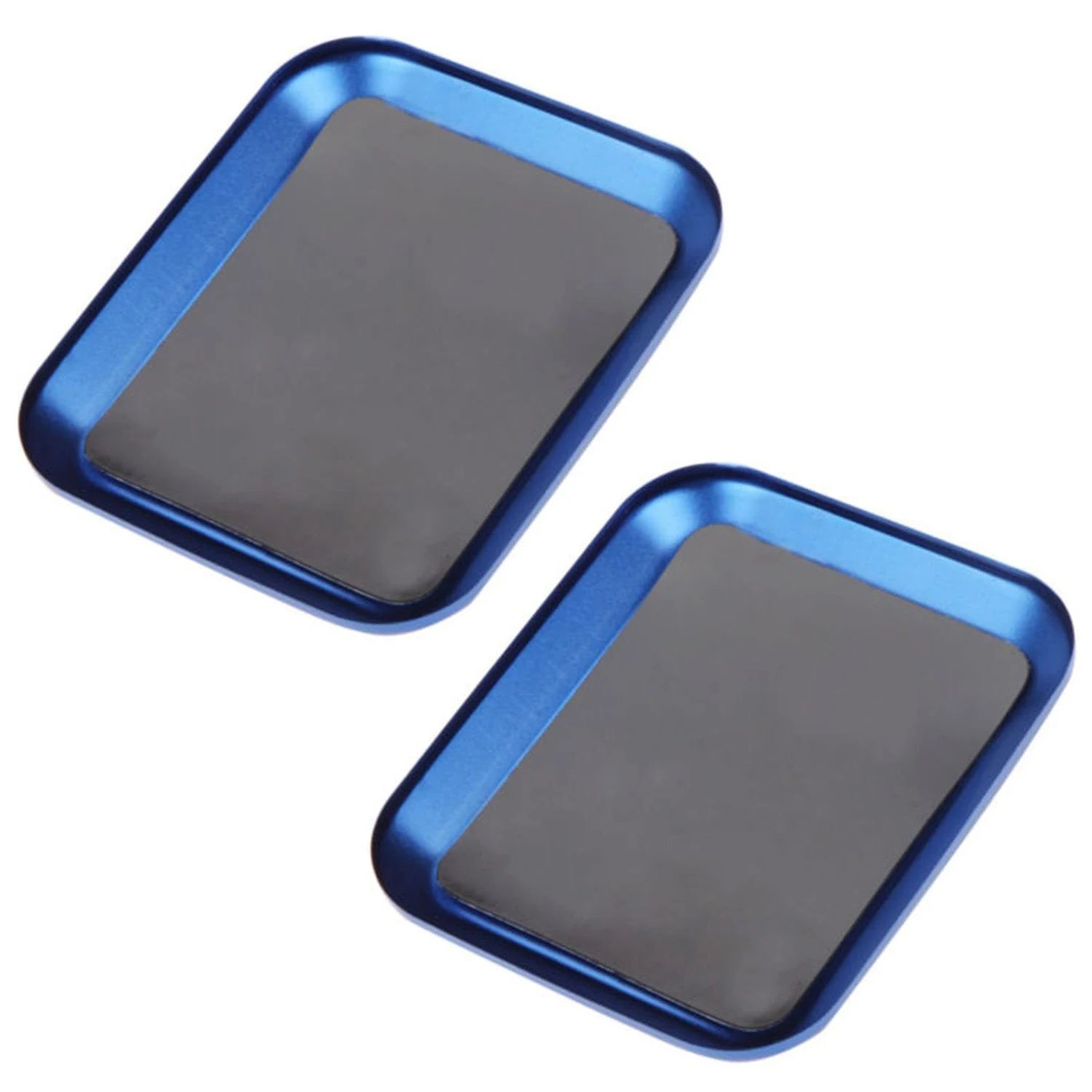 Blue magnetic screw tray 2-piece set — RC car hobby repair tool