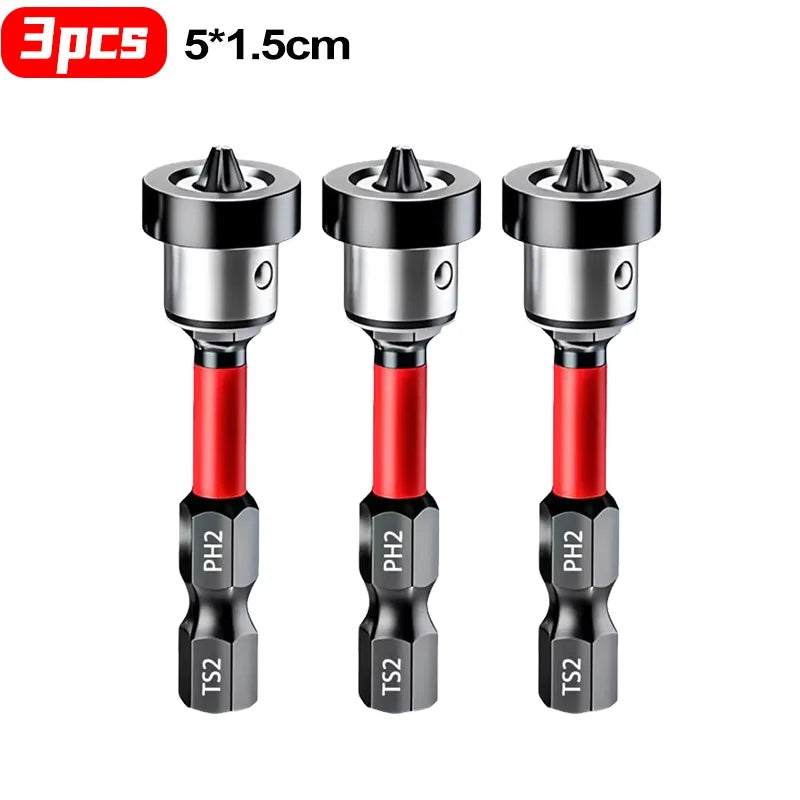 Single magnetic positioning screwdriver bit PH2 — 6.35mm universal hex shank