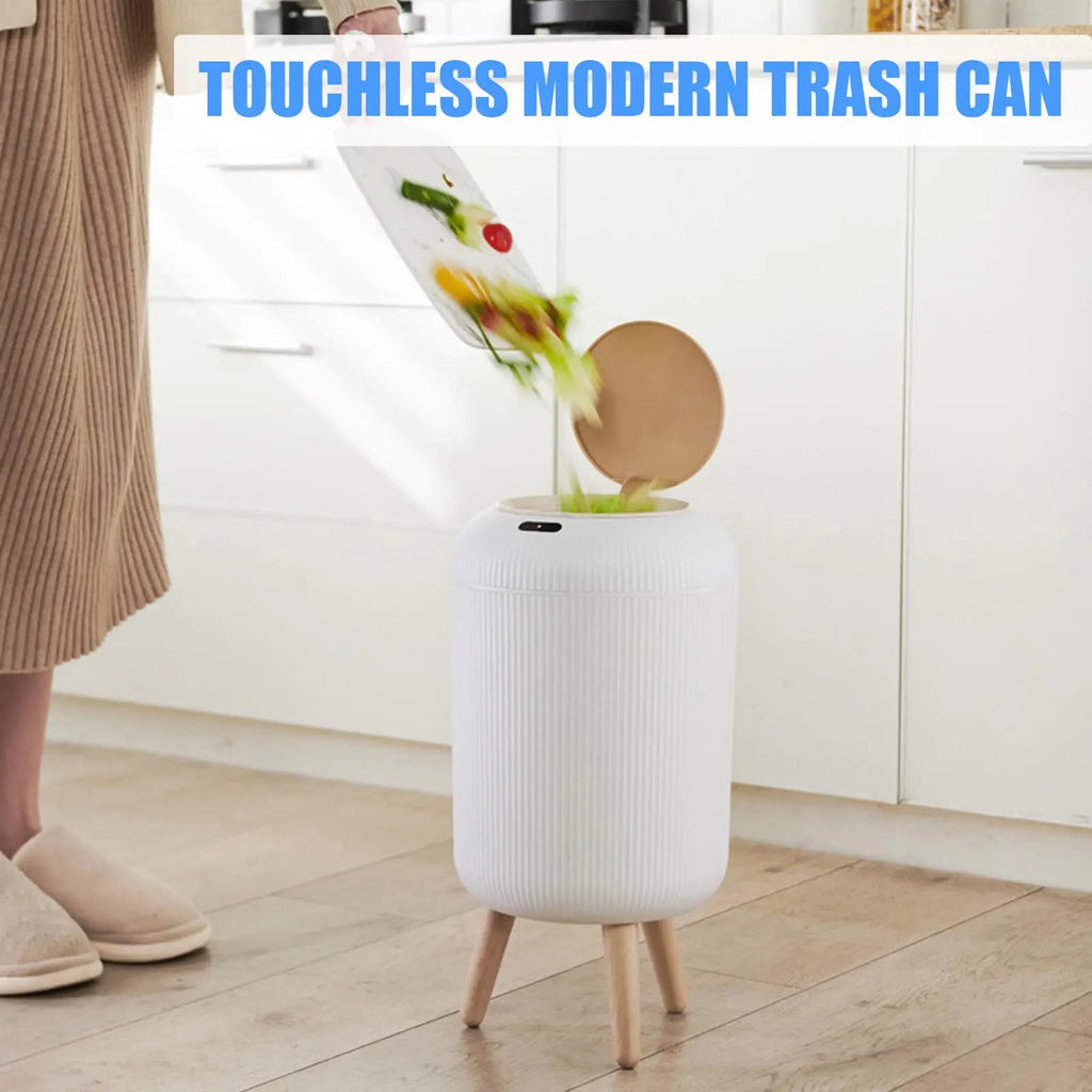 Modern motion sensor trash can stylish room decor bedroom