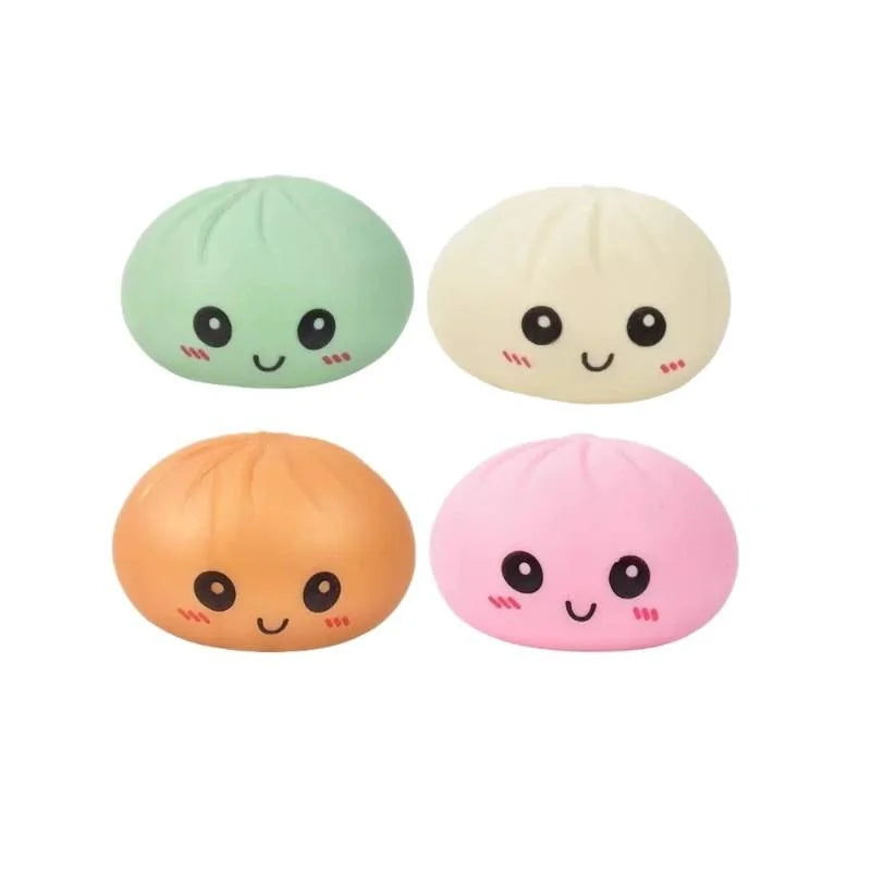 Mystery Dumpling Squishy 6-pack multipack assorted colors
