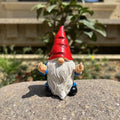 Naughty garden gnome statue 9cm resin figurine funny outdoor lawn ornament