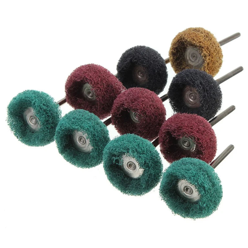Nylon buffing polishing wheel set for rotary tool all colors