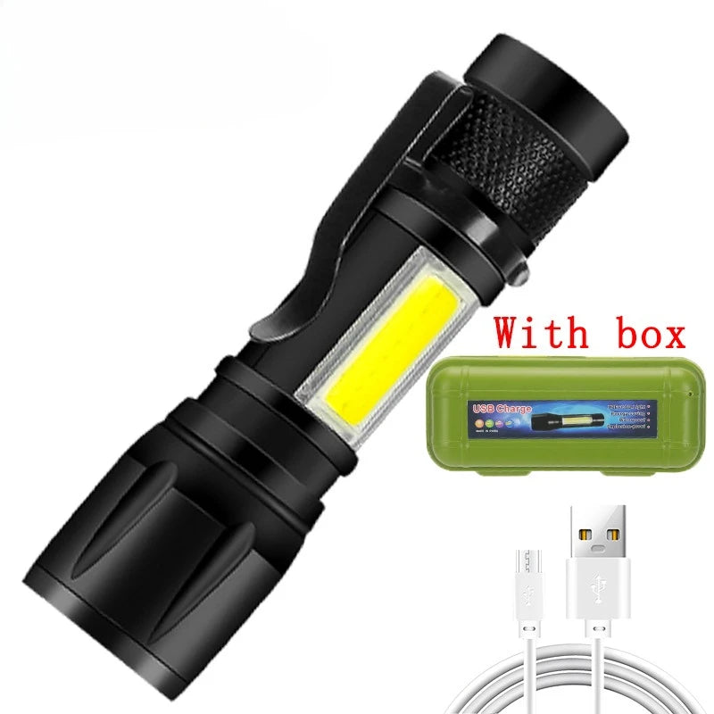IP67 waterproof LED tactical flashlight shock resistant ABS