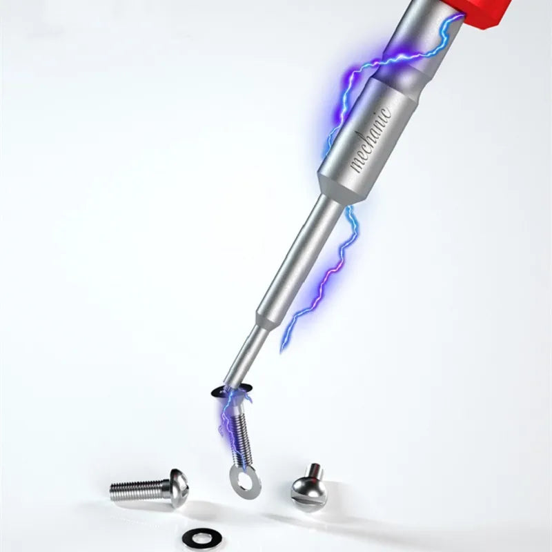 Magnetic precision screwdriver holding screw electronics repair
