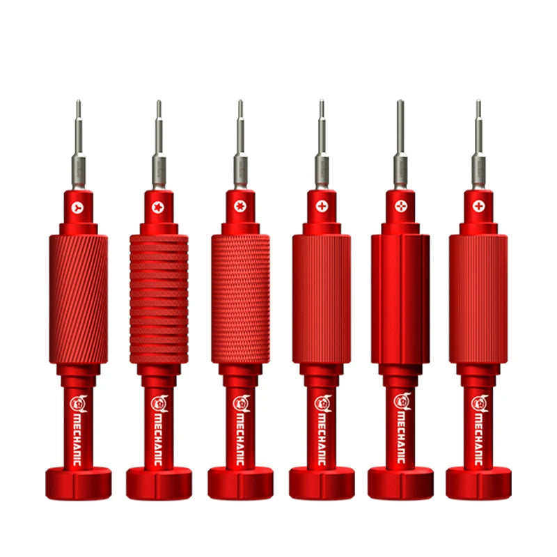 3D magnetic precision screwdriver red anti-slip handle phone repair tool
