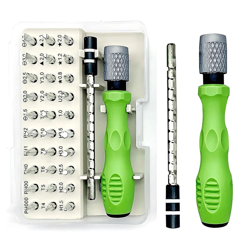 Precision screwdriver bit size chart Phillips Slotted Torx Hex