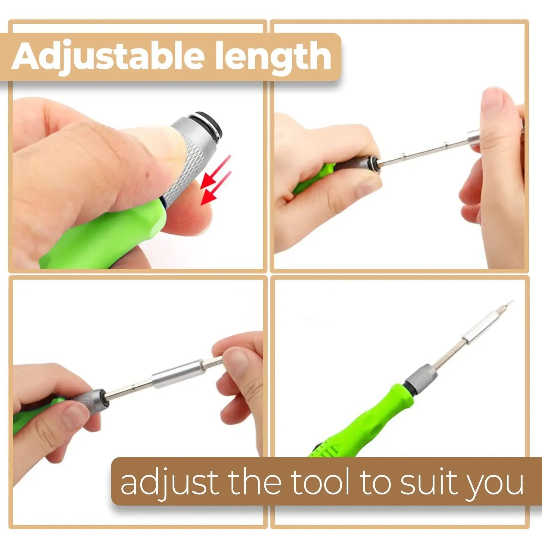 Precision screwdriver set in use repairing smartphone