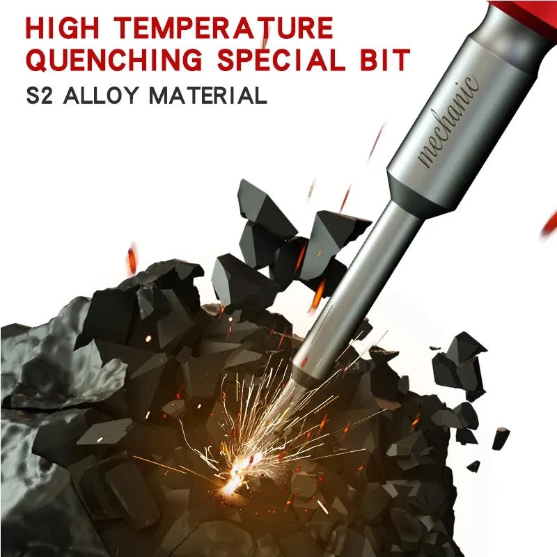 Precision screwdriver tip detail S2 bit Phillips Torx Y-Type
