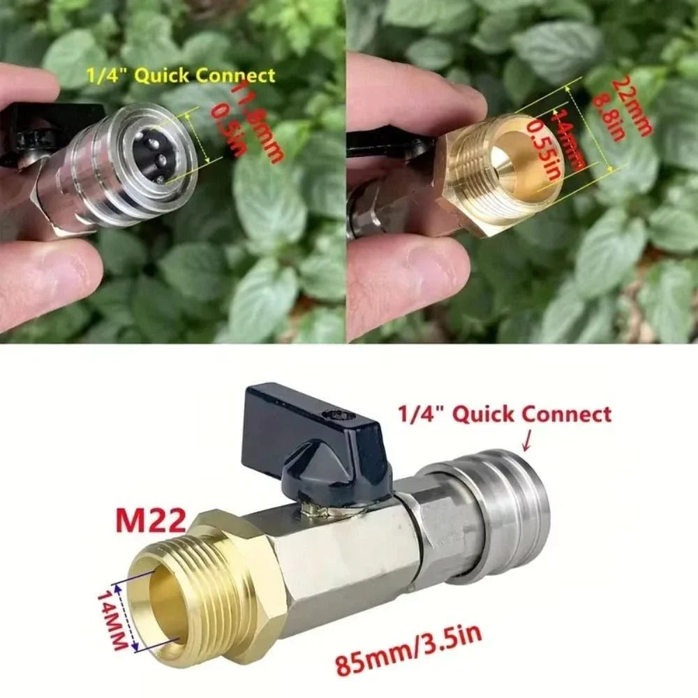High pressure washer ball valve kit 4500 PSI accessories

