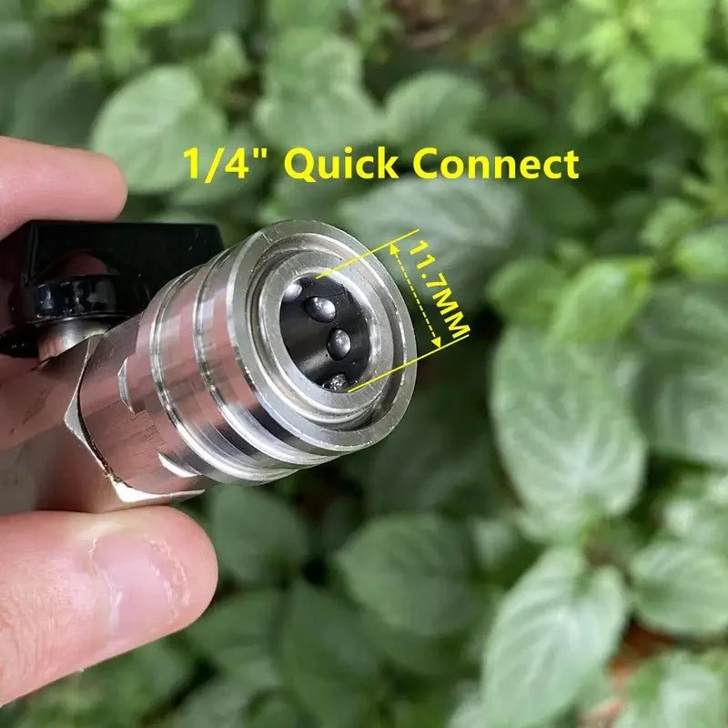 1/4 inch quick connector pressure washer ball valve attachment