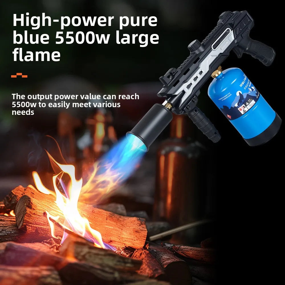 High power propane torch blue flame 5500 BTU outdoor use