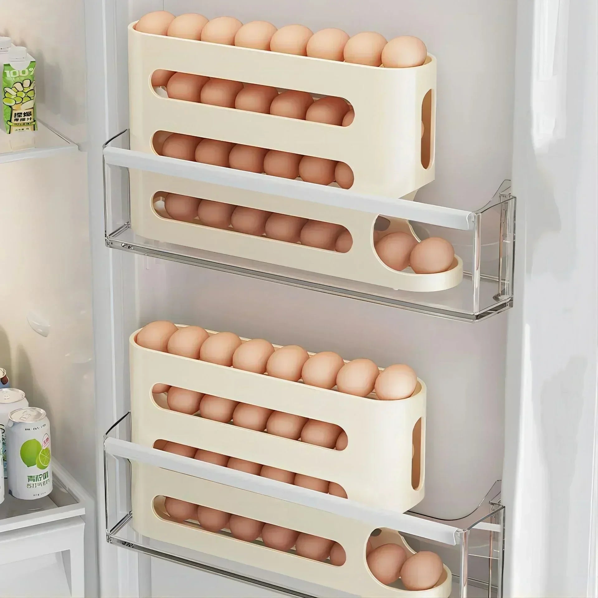 Egg rack available in yellow white grey and transparent colors
