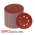125mm sanding discs 8-hole hook and loop aluminium oxide set