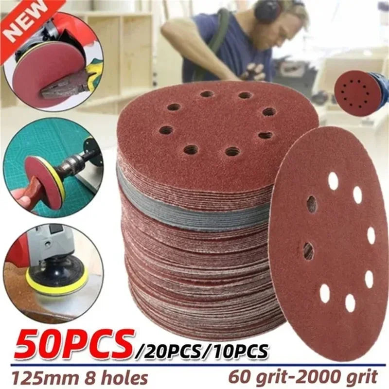 125mm sanding disc dimensions 8 holes 0.8mm thickness