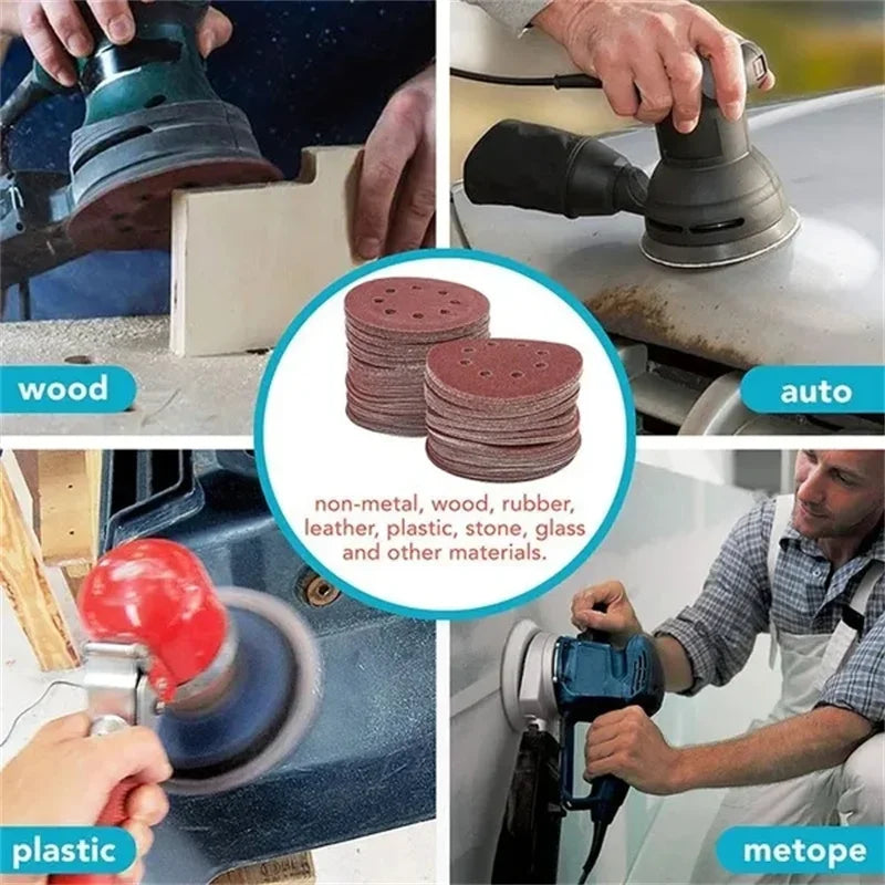 Sanding disc grit comparison 40 to 3000 aluminium oxide