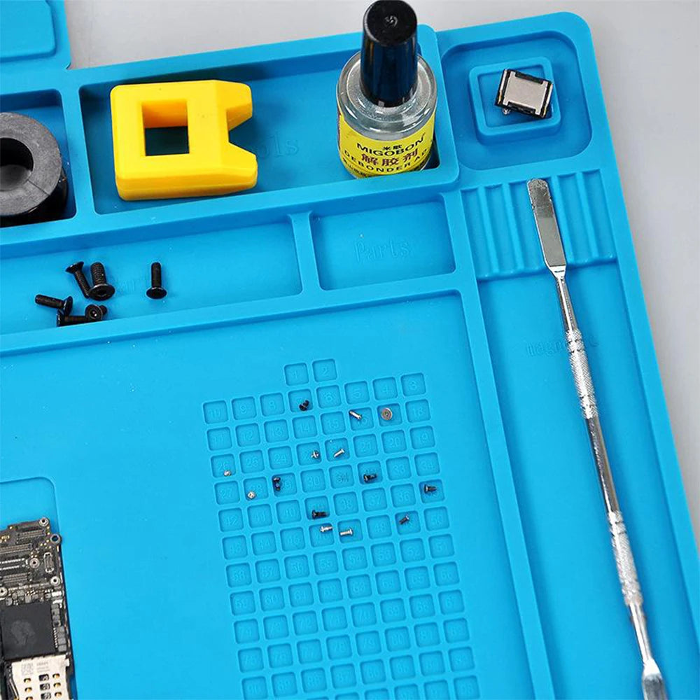 Silicone repair mat dimensions size measurement guide