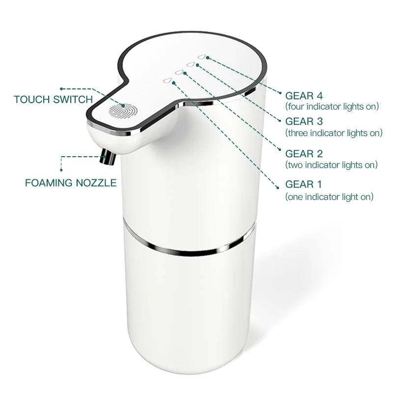 360ml soap dispenser dimensions and capacity display