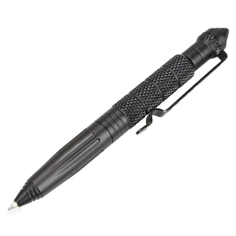 Black aviation aluminum tactical pen EDC glass breaker tool