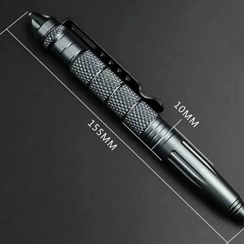 Tactical pen sharp tip smooth writing gel ink closeup