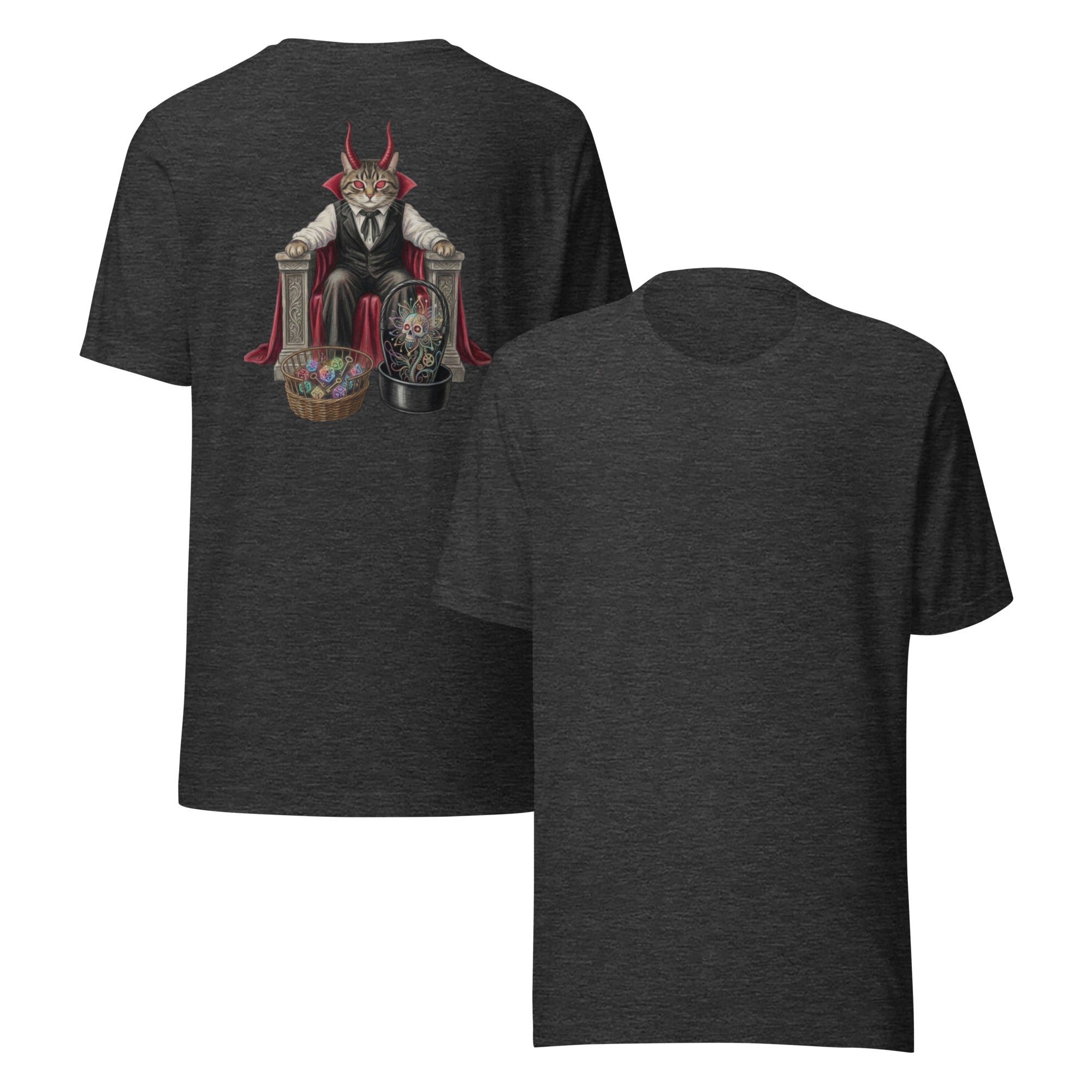 D&D Devil Cat T-Shirt | Tabletop Gamer Cat Graphic Tee | Day of
